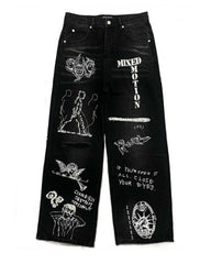 Mixed Emotions Canvas Denim Black