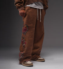 Righteous Risen King Sweatpants Brown