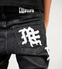 Mixed Emotions Monogram Denim Black Wash